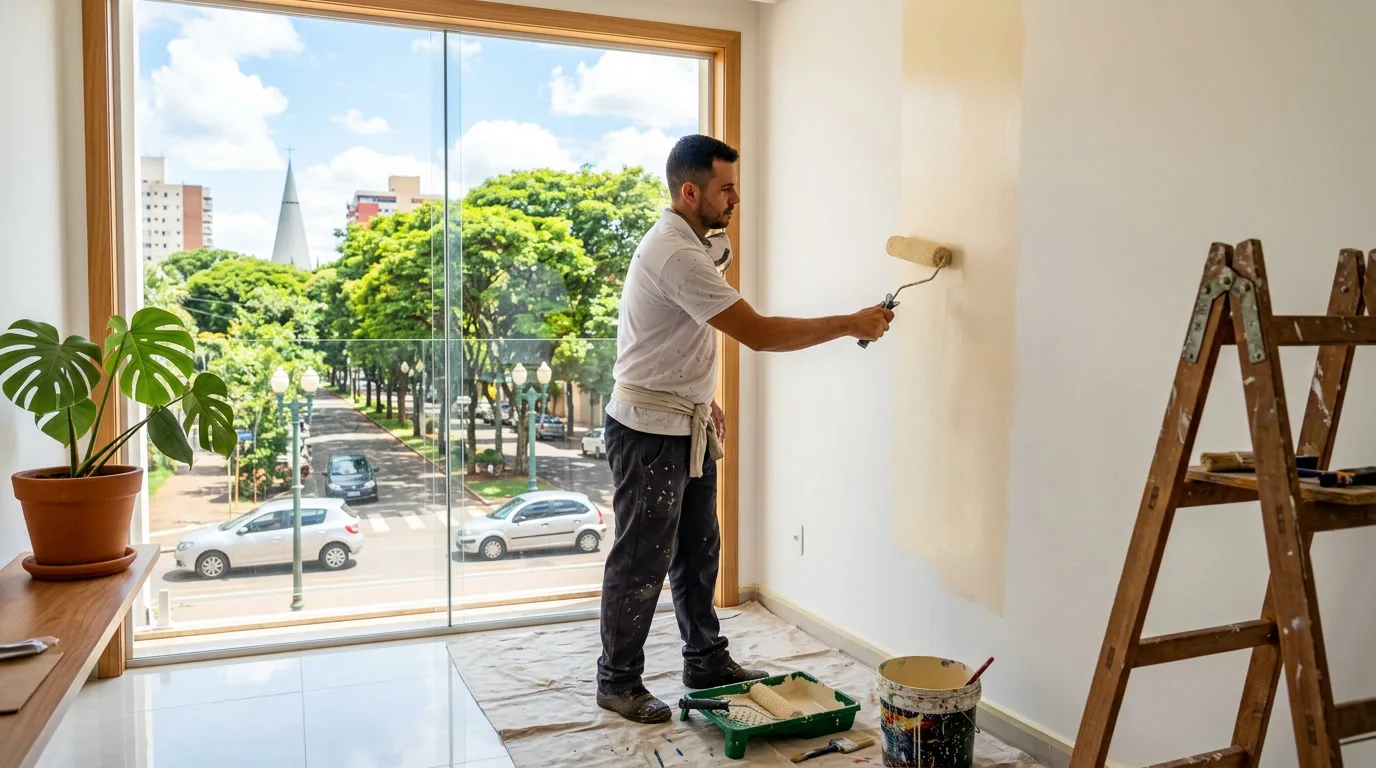Preço de pintura por m² em Maringá (2026): quanto custa pintar sua casa